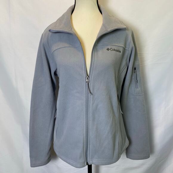Columbia Women's Medium Fast Trek II Fleece‎ Jacket Full Zip Tradewinds Grey - Picture 4 of 14